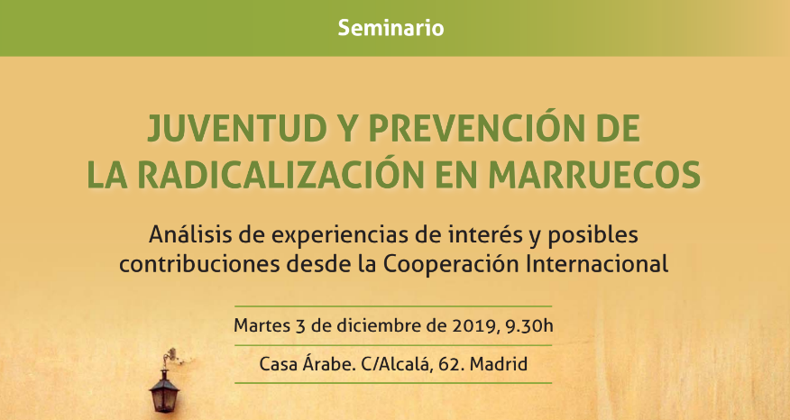 SEMINARIO SOBRE PREVENCIÓN DE RADICALIZACIÓN EN JÓVENES